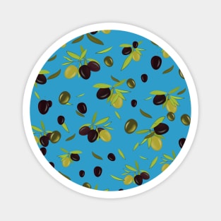 Olives pattern texture Magnet